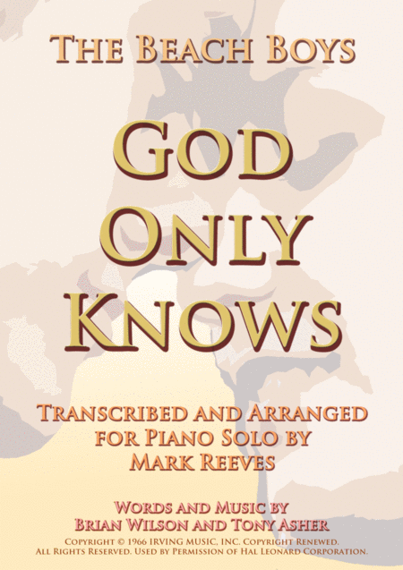 God Only Knows Piano Solo Sheet Music