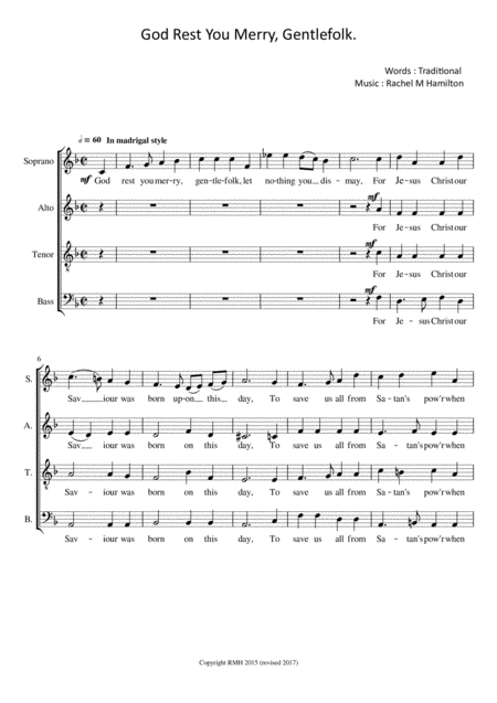 God Rest Ye Merry Gentlefolk Sheet Music