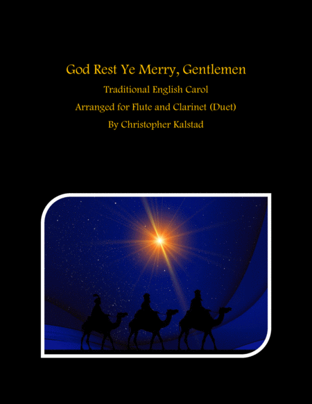 Free Sheet Music God Rest Ye Merry Gentlemen Flute Clarinet Duet