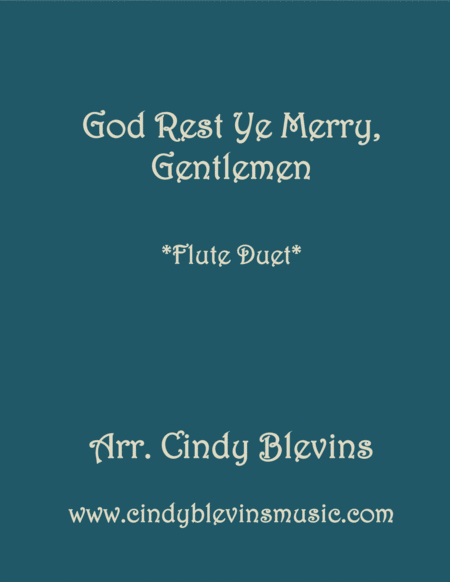 Free Sheet Music God Rest Ye Merry Gentlemen For Flute Duet