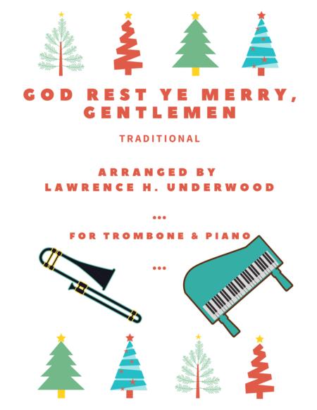 Free Sheet Music God Rest Ye Merry Gentlemen For Solo Trombone Baritone Or Euphonium