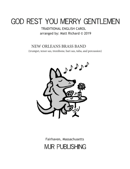 God Rest Ye Merry Gentlemen New Orleans Brass Band Sheet Music