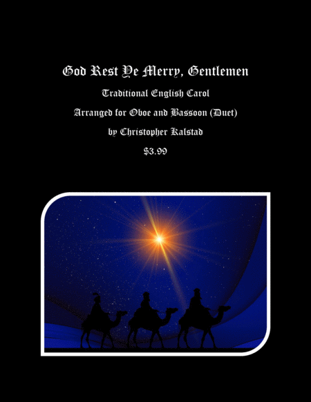 Free Sheet Music God Rest Ye Merry Gentlemen Oboe Bassoon Duet