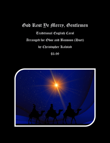 God Rest Ye Merry Gentlemen Oboe Bassoon Duet Sheet Music