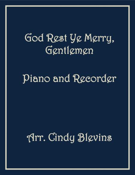 God Rest Ye Merry Gentlemen Piano And Recorder Sheet Music