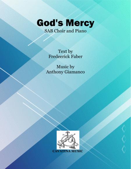 Gods Mercy Sab Choir Piano Sheet Music