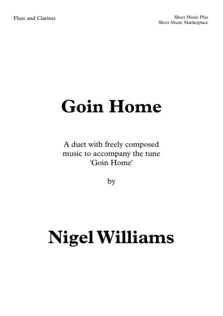 Goin Home Duet For Flute And Clarinet Sheet Music