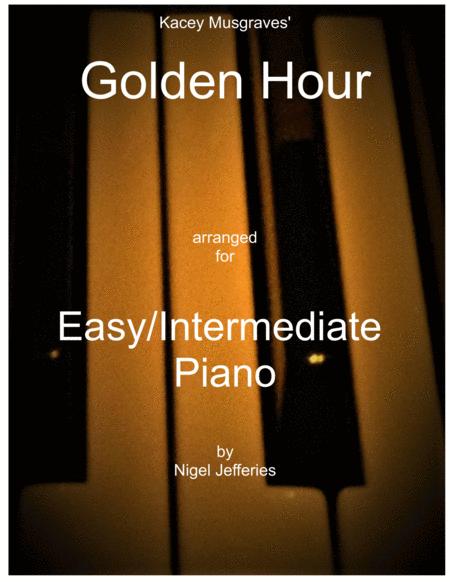 Golden Hour Arranged For Piano Solo Sheet Music