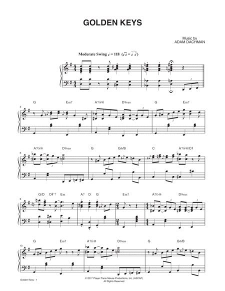 Golden Keys Sheet Music