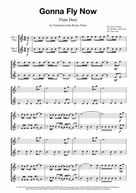 Gonna Fly Now Flute Duet Sheet Music