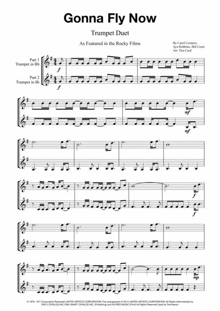 Gonna Fly Now Trumpet Duet Sheet Music