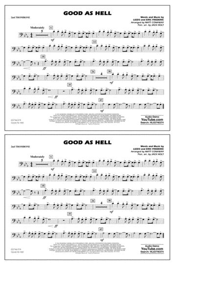 Good As Hell Arr Matt Conaway And Jack Holt 2nd Trombone Sheet Music