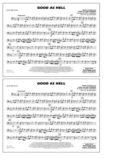 Free Sheet Music Good As Hell Arr Matt Conaway And Jack Holt Electric Bass