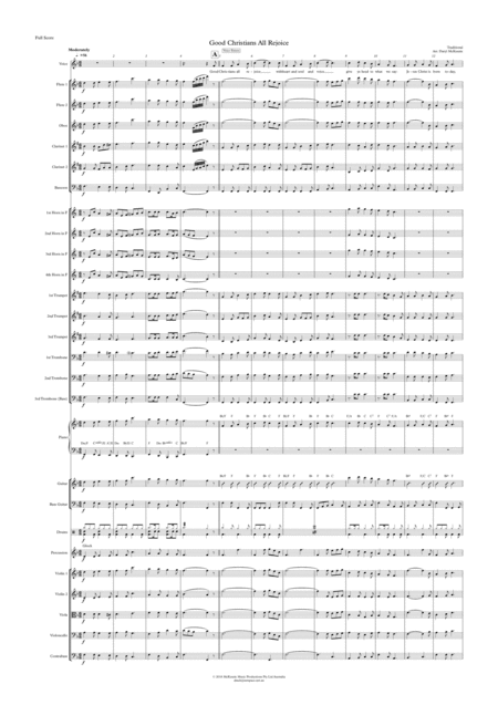 Good Christians All Rejoice Key F Vocal With Pops Orchestra Sheet Music