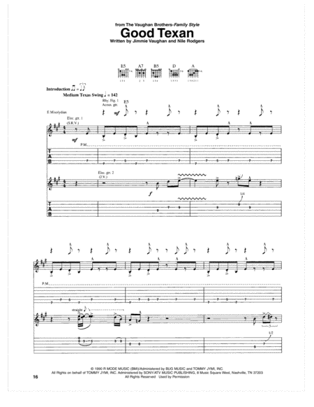 Free Sheet Music Good Texan