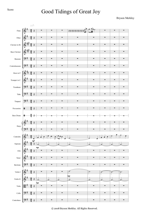 Good Tidings Of Great Joy Sheet Music