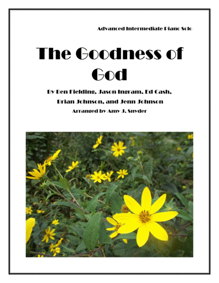 Goodness Of God Piano Solo Sheet Music