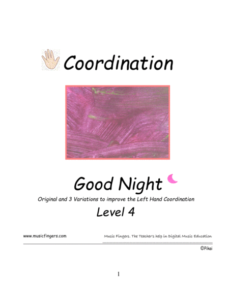 Goodnight Lev 4 Coordination Sheet Music