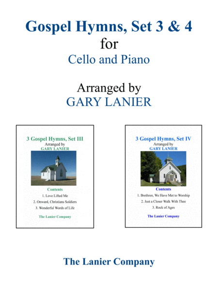 Gospel Hymns Set Iii Iv Duets Cello And Piano With Parts Sheet Music