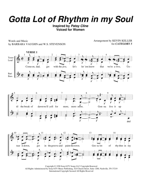 Got A Lot Of Rhythm In My Soul Sheet Music