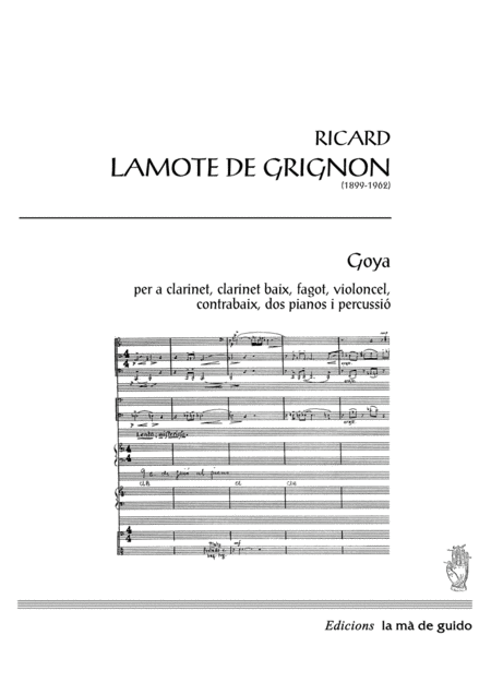 Free Sheet Music Goya