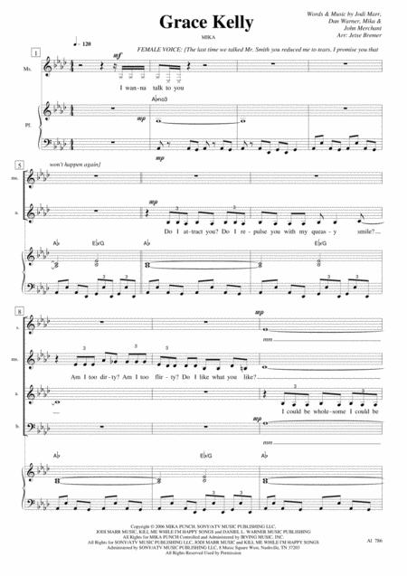 Grace Kelly Saabar Piano Sheet Music