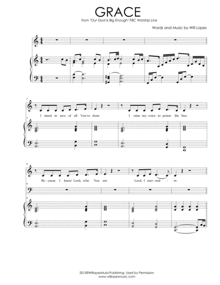 Grace Satb With Piano Sheet Music