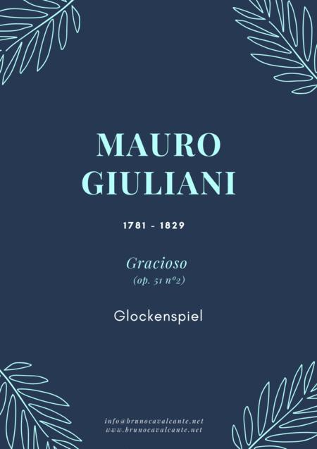 Gracioso Op 51 N2 Mauro Giuliani For Glockenspiel Sheet Music