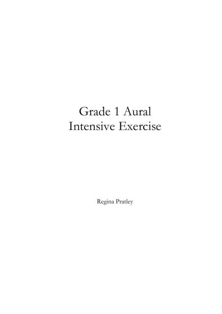 Free Sheet Music Grade 1 Aural Intensive Exercise Part B