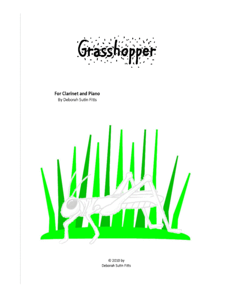 Free Sheet Music Grasshopper For Solo Clarinet With Piano Accompaniment