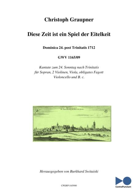 Free Sheet Music Graupner Christoph Cantata Diese Zeit Ist Ein Spiel Der Eitelkeit Gwv 1165 09