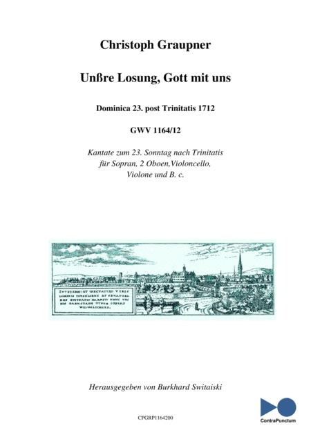 Free Sheet Music Graupner Christoph Cantata Unre Losung Gott Mit Uns Gwv 1164 12