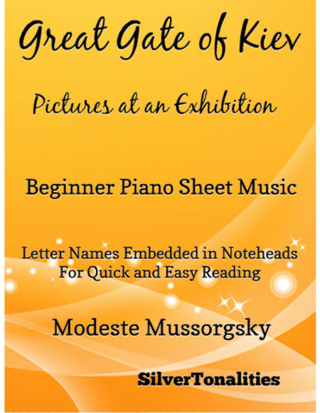 Free Sheet Music Great Gate Of Kiev Pictures At An Exhibition Beginner Piano Sheet Music