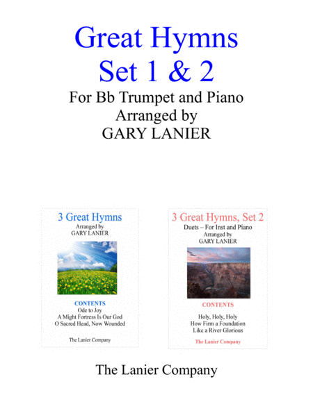 Great Hymns Set 1 2 Duets Bb Trumpet And Piano With Parts Sheet Music