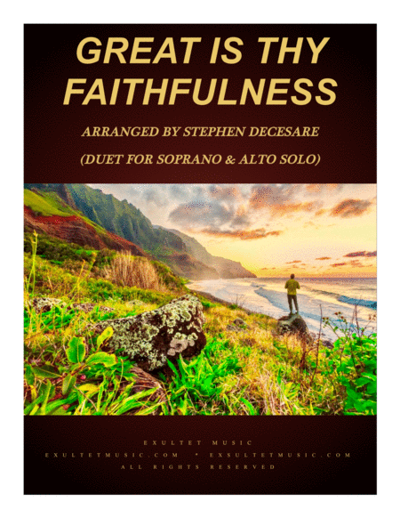 Great Is Thy Faithfulness Duet For Soprano And Alto Solo Sheet Music