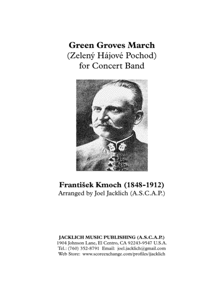 Free Sheet Music Green Groves March For Band