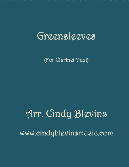 Free Sheet Music Greensleeves Arranged For Clarinet Duet