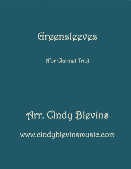 Greensleeves Arranged For Clarinet Trio Sheet Music