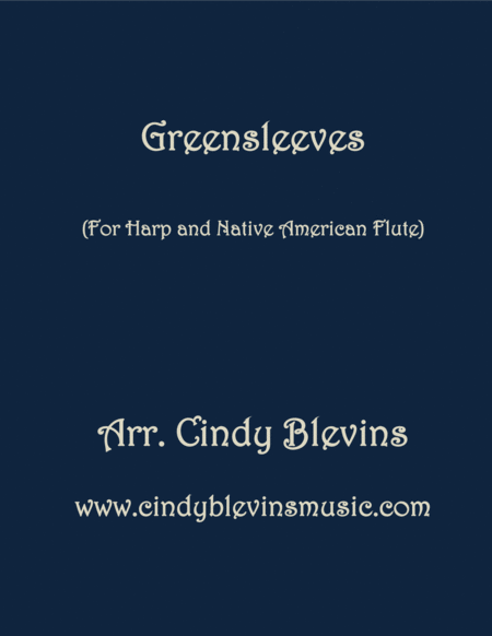 Free Sheet Music Greensleeves Arranged For Harp And Native American Flute