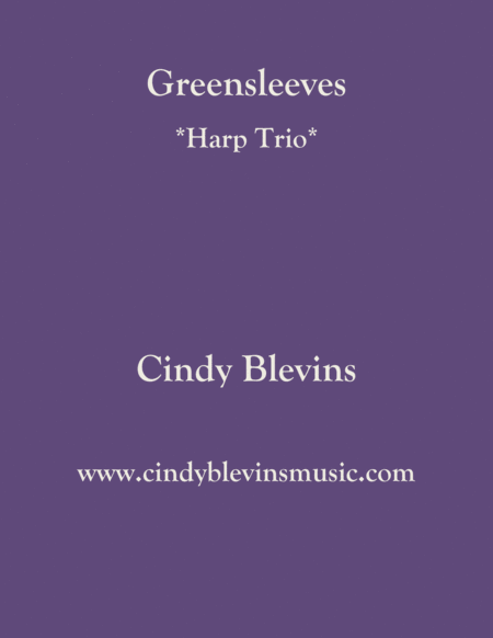 Greensleeves Arranged For Harp Trio Sheet Music