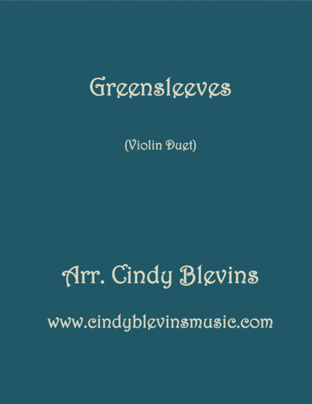 Greensleeves Arranged For Violin Duet Sheet Music