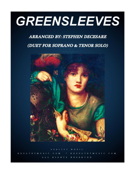 Free Sheet Music Greensleeves Duet For Soprano And Tenor Solo