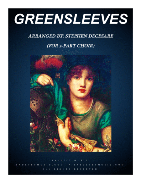 Free Sheet Music Greensleeves For 2 Part Choir