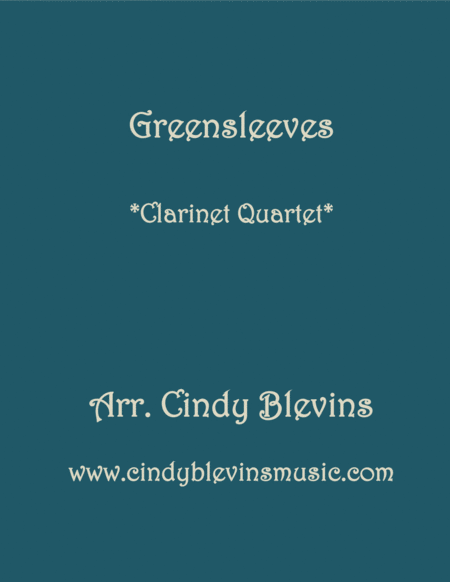 Greensleeves For Clarinet Quartet With Bass Clarinet Sheet Music