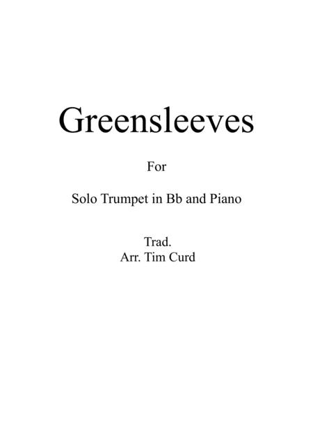 Greensleeves For Trumpet In Bb And Piano Sheet Music