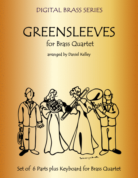 Greensleeves What Child Is This For Brass Quartet 2 Trumpets French Horn Bass Trombone Or Tuba With Optional Piano Sheet Music