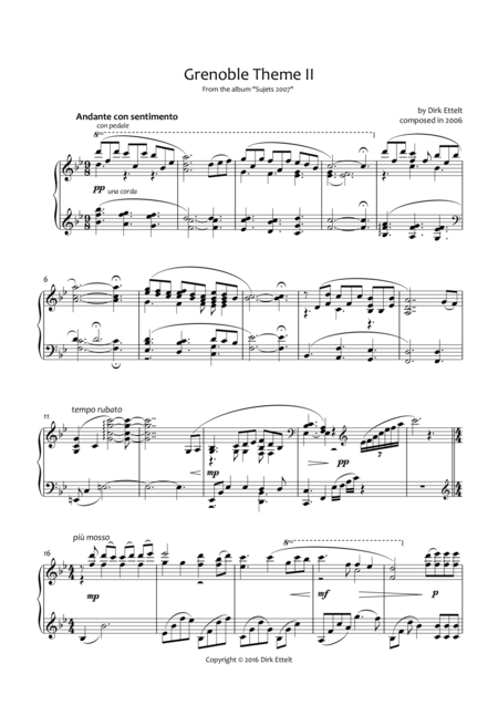 Grenoble Theme Ii Sheet Music