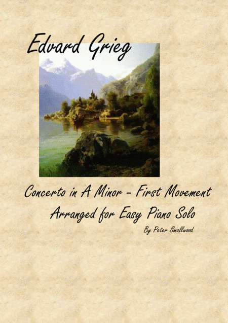 Grieg Piano Concerto First Movement Piano Solo Sheet Music