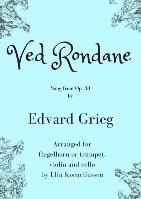 Grieg Ved Rondane For Mixed Trio Flugelhorn Trumpet Violin And Cello Sheet Music