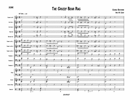 Free Sheet Music Grizzly Bear Rag Score